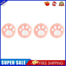4pcs Cute Cat Paw Thumb Grips for Nintendo Switch Controller (White+Pink)