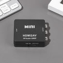 Durable Full HD Video 1080P Mini Converter Adapter HDMI to 3 RCA CVBS Connector