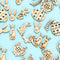 Wooden DIY Craft Eggs Easter Decorations Wood Chips Wood Slice Easter Rabbit
