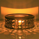 Stainless Steel Warmer Tea Coffee Teapot Candle Light Heater Holder Round Base