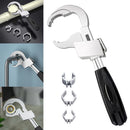 Opening Pipe Wrench Adjustable Spanner Ratchet Wrench Plumbing Repair Tools