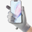 #A Ice Silk Adults Gloves Summer Breathable Sports Riding Full Finger Hand Glove