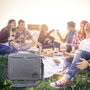 Portable Lunch Insulation Bag Waterproof Food Ice Pack Thermal Bags (Gray) Newly