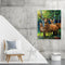 #A Woods Animal Oil Paint By Numbers Kit DIY Acrylic Painting on Canvas Framel