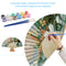 Seaside Lighthouse Oil Paint Folding Fan By Numbers DIY Painted Art Craft