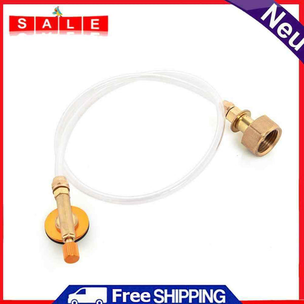 Outdoor Camping Picnic Gas Refill Pipe Cook Propane Flat Cylinder Tank Tube