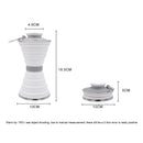 Sports 500mL Collapsible Soft Kettle Outdoor Silicone Water Bottle (White) Newly