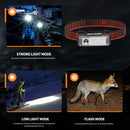 XPE LED Headlamp 4 Gears 400lm Waterproof Head Torch for Running Camping
