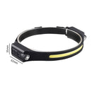USB Rechargeable Flashlight LED Headlamp Head Torch Fishing Light COB Headlight
