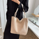 Beach Straw Shoulder Bags Women Large Leather Top-handle Shopping Handbag Purses