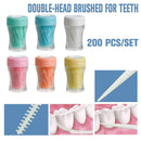 200Pcs Double Head Interdental Brush Dental Floss Teeth Clean`