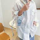 PVC Transparent Women Shoulder Bag Summer Clear Purse Totes Crossbody Handbag