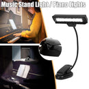 Clip on Piano Lights10 LED Professional Musician Rechargeable Piano lamp/