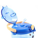 #A 1000ml Cute Bear Straw Water Bottle with Strap Drinking Jug Outdoor Sports Cu