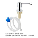 Liquid Soap Dispenser Extension Kit Bathroom Kitchen Sink Lotion Pump Head Tube