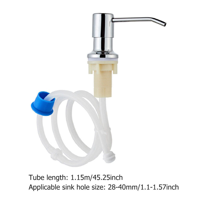 Liquid Soap Dispenser Extension Kit Bathroom Kitchen Sink Lotion Pump Head Tube