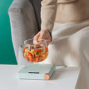 Mini Heating Coasters USB Charging LED Display Warmer Base Mug Mat (Green)