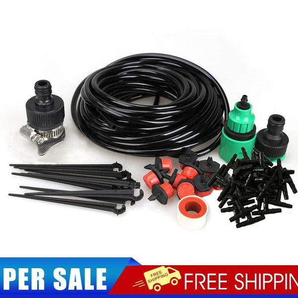 10m DIY Micro Drip Irrigation System Self Watering Garden Hose Kits