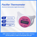 Food Grade Silica Baby Pacifier Temp Measuring Fever Alarm (Pink Celsius) Newly