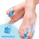 1 Pair Toe Separator Silicone Pad Anti-Wear Bunion Thumb Straightener Protector