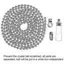 Bathroom Ceiling Light Switch Pull Cord String Crystal Handle Decor U8I2
