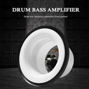 Drum Bottom Microphone Loudspeaker Bass Voice Amplifier Percussion (White) Newly