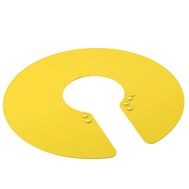Haircut Shawl Neck Cape Silicone Neck Shield for Hair Coloring (Yellow) Newly