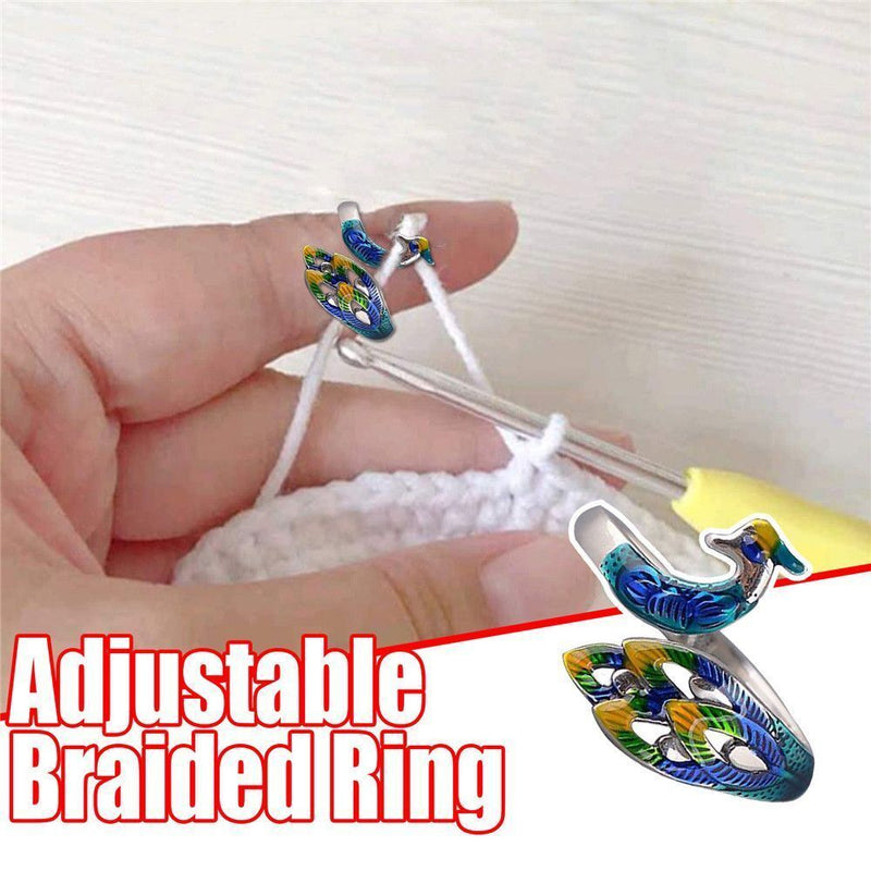 Wear Knitting Tools Knitting Loop Sewing Accessories Crochet Ring Yarn Guides