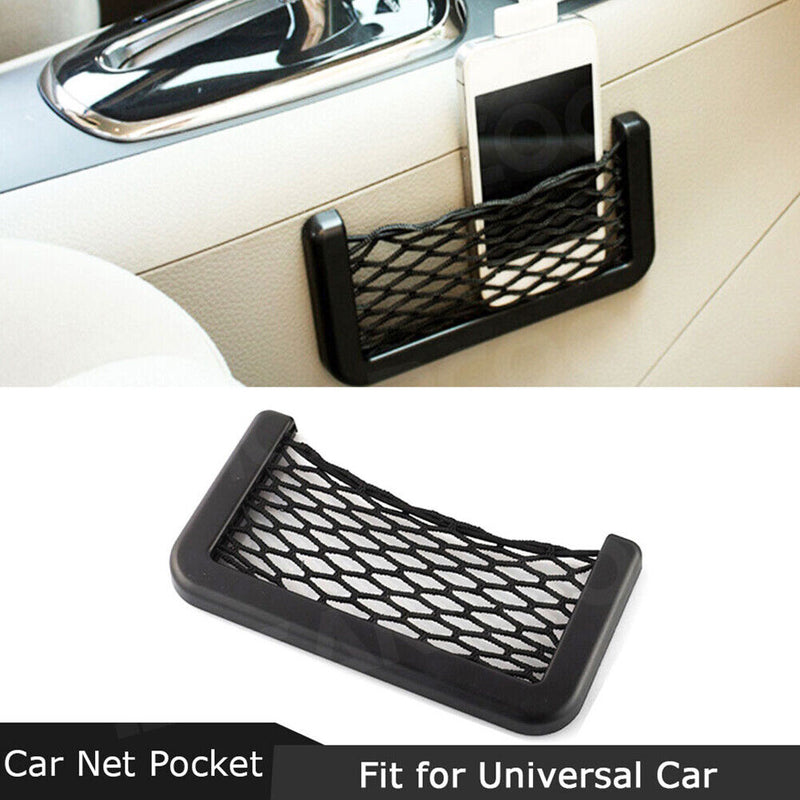 Universal Car Storage Net Automotive Pocket Organizer Bag Phone Holder (L)