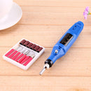 Nail Art Drill Set 6 Bits Electric Grinding Machine Toenail Drill File Tool