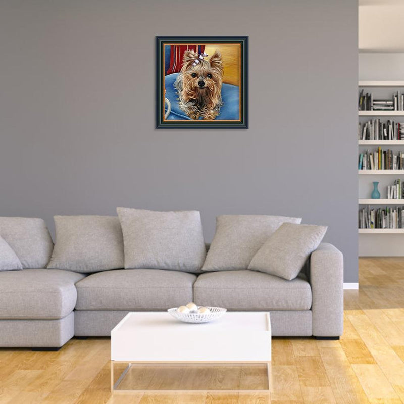 5D DIY Diamond Painting Dog Cross Stitch Embroidery Wall Art Needlework Kit