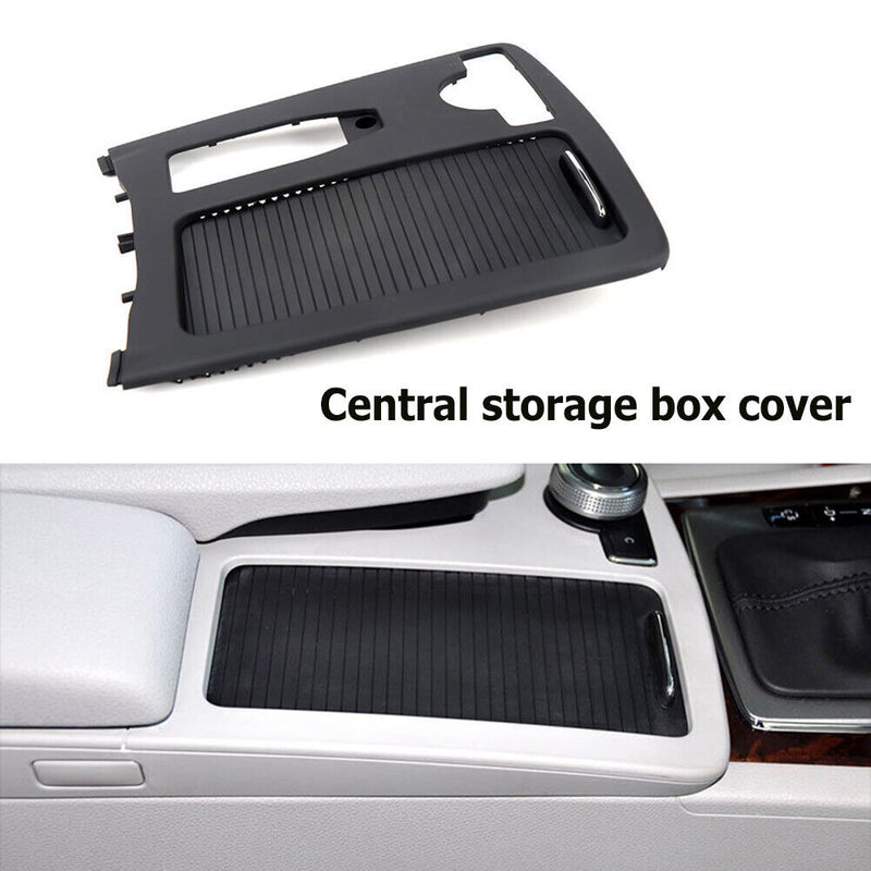 Cup Holder Sliding Cover for Mercedes C-class W204 Car Accessories (Black) Newly