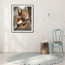 5D DIY Squirrel Full Round Drill Mosaic Diamond Painting Rhinestone Crafts Dr
