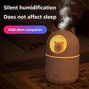 Air Humidifier Cute Cat Small Aroma Diffuser with Night Light Home Cool Mist