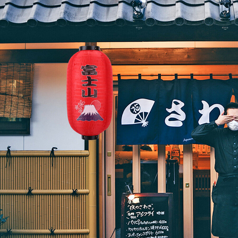 10inch Spray Painting Lantern Cloth Hanging Decorative for Pub Festival (A)