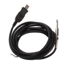 Guitar Bass 1/4'' 6.3mm To USB Link Connection Instrument Cable Adapter