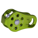 Rock Climbing Pulley Aluminum Bearing Lifting Fixed Rope Equipment (Green) Newly