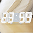 LED Digital Alarm Clock Snooze Desk Clock Date Temperature Function (White)