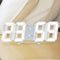 LED Digital Alarm Clock Snooze Desk Clock Date Temperature Function (White)