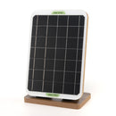 Solar Panel Foldable Wooden Base Camping Accessories Emergency Charging Pan