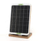 Solar Panel Foldable Wooden Base Camping Accessories Emergency Charging Pan