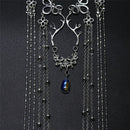 Fringed Forehead Chain Crystal Antiquity Headdress Long Tassel Headwear