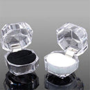 Crystal Acrylic Jewelry Box Ring Organizer Display Case Earring Storage
