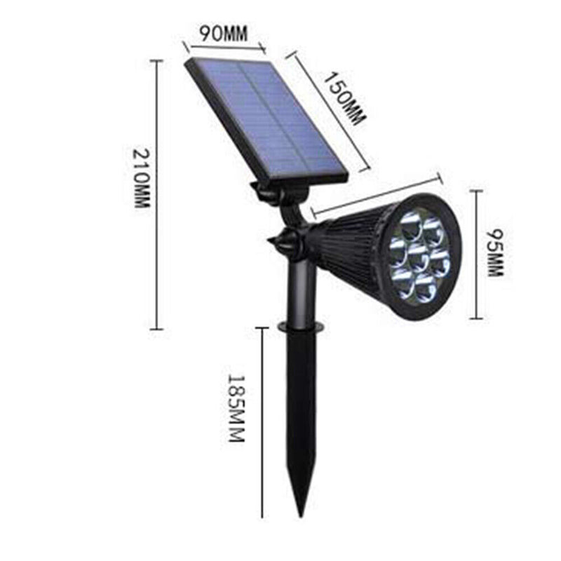 7 LED Solar Power Spotlight Outdoor Garden Lamp Lawn Landscape Lights Waterproof