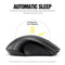 Q2 1200dpi USB Silent Mouse Computer PC 2.4G Wireless Mute Mice (Black)