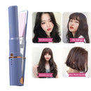 Dual Hair Straightener Cordless Curling Iron USB Rechargeable Mini Splint Tool