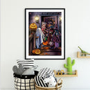 DIY Candy Children Oil Paint by Numbers Halloween Hand Painted Acrylic Drawing