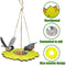 Outdoor Bird Feeder Stainless Steel Plate Hanging Feeder Garden Yard Decoration