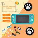 4pcs Cat Paw Silicone Thumb Grips for Nintendo Switch Controller (White) Newly