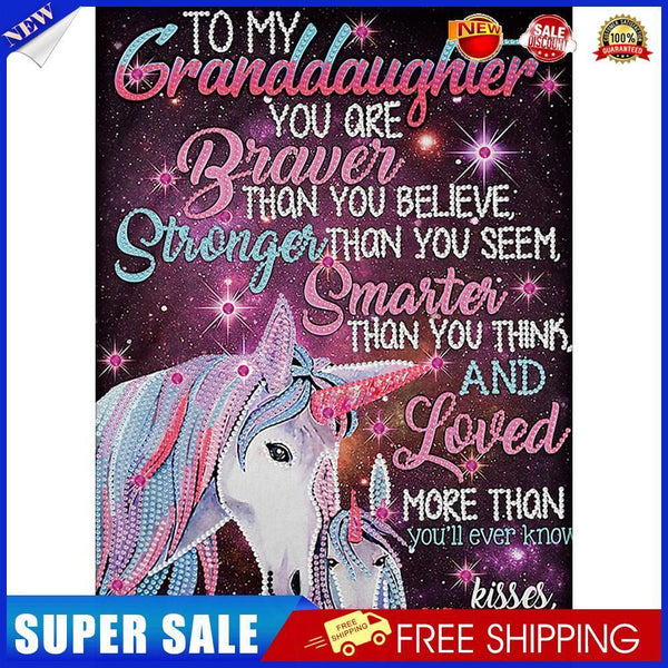 Diamond Painting 5D DIY Letters Partial Special Drill Rhinestone Kit (Y244)
